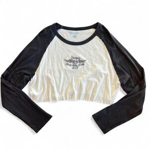 Brandy Melville Cropped Baseball Tee – Sturgis Black Hills Rally 2003